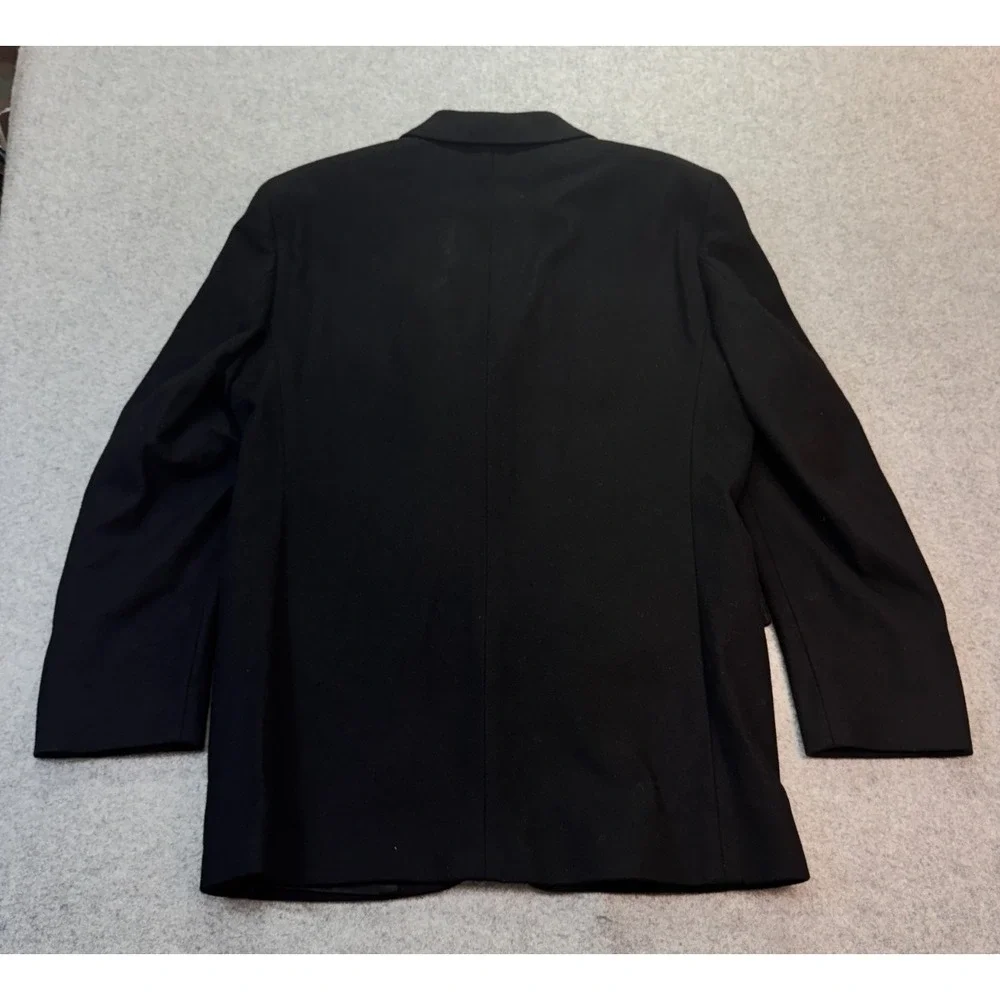 Gianfranco Ruffini Men's Blazer 38R Black Wool Cashmere Blend Italy‎ Classic Fit